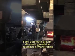 Ημιαυτόματη μηχανή χύτευσης με βαρύτητα - επίδειξη χρήσης από τον πελάτη