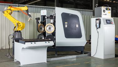 CNC αλέθοντας γυαλίζοντας μηχανή ρομπότ συστημάτων αυτόματη για τη στρόφιγγα