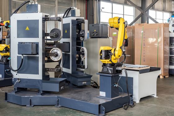 CNC ζωνών επιφάνειας υψηλής αποδοτικότητας ρομποτική γυαλίζοντας μηχανή 380v για τα μέρη μετάλλων